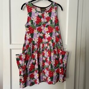Nooworks Big Pocket Dress in Berries S
